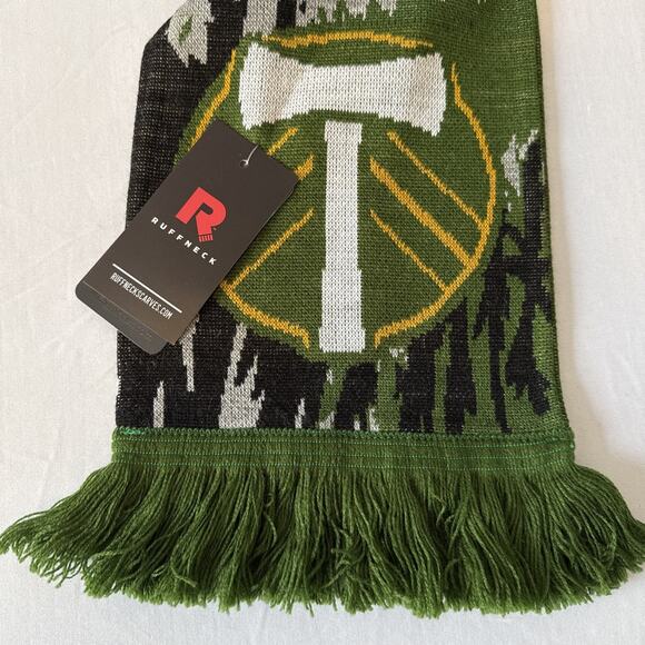 Portland Timbers NWT MLS Scarf Game Day Double Sided Winter Oregon Soccer Fan - Picture 2 of 8